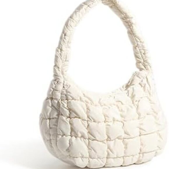 Handbags - Women Puffer Nylon Handbag Small Quilted Casual Shoulder Bag